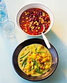 20 Min. vegetarisch, Rote Bohnen Topf und Kartoffelcurry