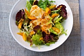 20 Min. vegetarisch, Aprikosen Salat mit Honig-Dressing