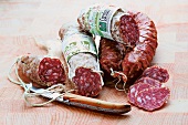 Wurst, Salami, Bio, Bio-Salami, Bio-Wurst, Messer