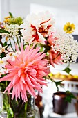 Vase of summer flowers