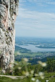View of Kamp wall on Chiemgau Alps at Chiemgau, Bavaria, Germany