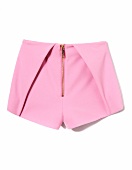 Hot Pants, Shorts, rosa, pink, Faltenoptik, Reißverschluss