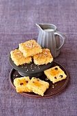 Blechkuchen, Honig Sesam Kuchen und Olivenöl Zitrus Kuchen