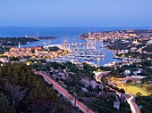 View of Porto Cervo Harbour, Costa Smeralda, Sardinia, Italy