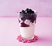 Desserts, Blaubeer Baiser Becher