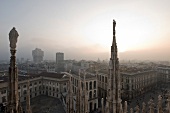 View of cityscape and Milan Cathedral at Milan, Italy