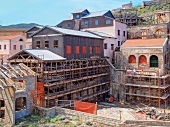 View of building in Sassari, Sardinia, Italy