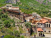 View of MonteVecchio Mine in Cagliari Province, Costa Verde, Sardinia, Italy
