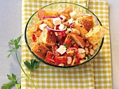 StudentInnenküche, Brotsalat mit Bohnen