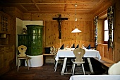 View of dining room in Residence Fohrnerhof, Bolzano, Italy