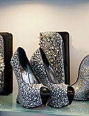 Fashionable high heel studded sandals and purse in Beirut Souks, Beirut, Lebanon