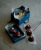 Chocolates in various shapes