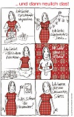 Frau, Vorbereitung, Weihnachten 
