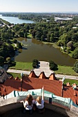 Hannover, Maschpark, Maschteich, Maschsee, Ausblick