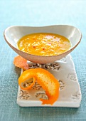 Orange and ginger sauce in bowl
