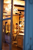 Paris, Akrame, Restaurant, Blick von außen nach innen