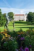 Celle, Celler Schloss, Schlosspark, Bronzeplastik