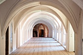 View of cloister, Wienhausen, Lower Saxony, Germany