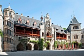 Patio of Marienburg Castle in Hanover, Germany