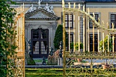 Gate of Herrenhausen Palace overlooking Royal gardens, Hanover, Germany