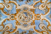 Close-up of ceiling in Leibniz rooms, Gallery building, Herrenhausen Palace, Hannover
