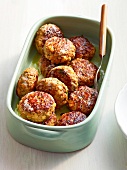 Meatballs in container, Bavaria, Germany