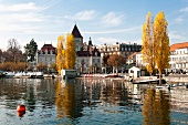 View of Lake Geneva at Lausanne, Canton of Vaud, Switzerland