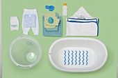 Babypflege, Babysachen, zum baden, Babywanne, Babybadeeimer