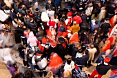People at Sant 'Efisio procession, Sardinia, Italy