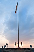 Sri Lanka, Colombo, Flagge hissen, Sonnenuntergang