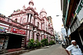 Sri Lanka, Colombo, Jami ul Alfar Moschee, Fassade, Straßenszene