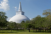 View of Stupa of Mirisawetiya Temple, Anuradhapura, Sri Lanka