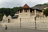 View of Sri Dalada Maligawa temple facade, Kandy, Sri Lanka