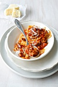 Spaghetti with Bolognese sauce and cheese