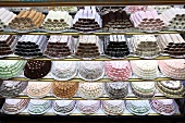 Various type of sweet's at shop in Bodrum, Turkey