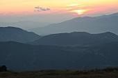 View of Spil Dagi National Park at sunset, Aegean, Turkey