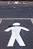 View of pictogram on pedestrian crossing, Berlin