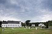 Cemetery and chapel in Cape Breton Island, Canada