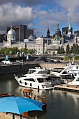 Downtown marina in Old Town, Montreal, Canada