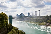 View of city and skyscrapers at Niagara Falls, Canada