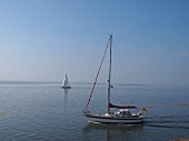 Niedersachsen, Insel Spiekeroog, Segelboote auf der Nordsee
