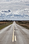 Landscape view of Highway 13 West, Saskatchewan, Canada