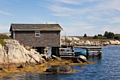 Kanada, Nova Scotia, Prospect, nahe Halifax, Hütte am Wasser