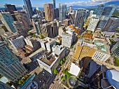 View of Harbour Centre in Vancouver, British Columbia, Canada