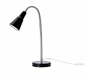 Close-up of reading lamp on white background
