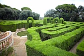 Barcelona, Parc del Laberint, Labyrinth, Hecke