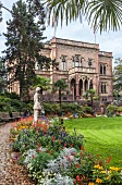 View of Colombi park with Colombi castle in Freiburg, Germany