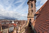 View of Freiburger Munster, Freiburg, Germany