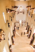 View of figures of prophets in Sculpture Hall at Augustiner Museum, Freiburg, Germany