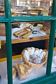 Pancakes and cakes in basket, Belfast, Northern Ireland